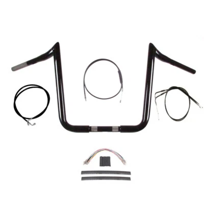 1 1/4" BBlack 16" PrimeApe Handlebar Kit 2011-2015 Harley Softail w/ABS - Image 1 of 2