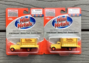 2 CLASSIC METAL WORKS 1/87 HO 41/46 CHEV DELIVERY TRUCK SUNSHINE BAKERY 30333 FS - Imagen 1 de 10