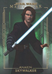 2020 Star Wars Masterwork Trading Cards Green #90 Anakin Skywalker 02/99