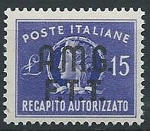 1949 TRIESTE A RECAPITO AUTORIZZATO 15 LIRE MNH ** - ED515-3 - Imagen 1 de 1