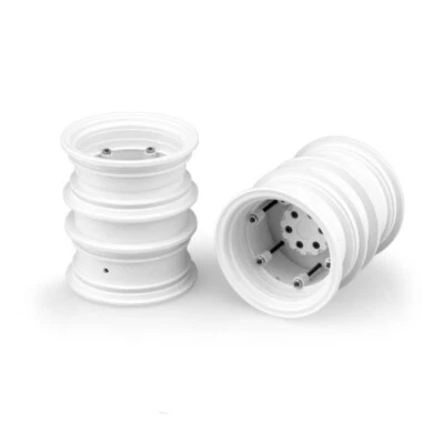JConcepts Axial SMT10 Krimson Dually 2.6 Wheels wAdaptors White 3388W - Image 1 of 4