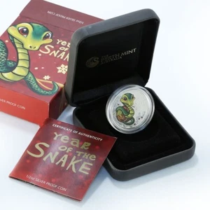 2013 Baby Snake Lunar Year of the Snake 1/2oz Silver Proof Coin *FREE Post* - Bild 1 von 8