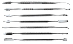 7pc Stainless Steel Spatula Wax Carver Dental Pick Set  - Picture 1 of 1