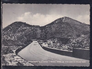Cartolina Autostrada sull'Etna i Monti Rossi con Le Prime Nevi UF240 - Picture 1 of 1