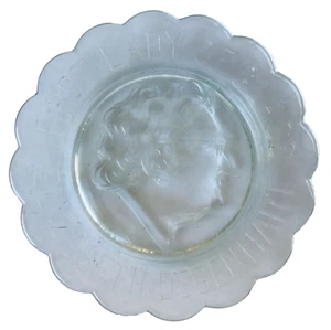 Elizabeth Degenhart Commemorative Plate First Lady of Glass Vintage 1970s 5.5" - Picture 1 of 3