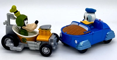 Disney Donald Goofy Roadster Race Car Donald Duck Boat Racer 2016 Mattel Play - Image 1 of 4