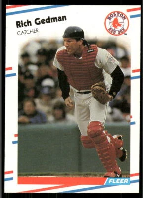 1988 Fleer #353 Rich Gedman - Image 1 of 2