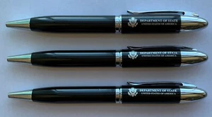 Außenministerium Schwarz Metall Vorsitzender Kugelschreiber mit Samtetui - Bild 1 von 4