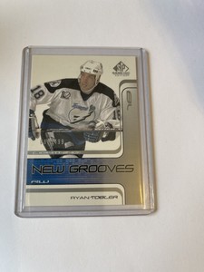 01-02 2001-02 SP GAME USED RYAN TOBLER NEW GROOVES ROOKIE /499 LIGHTNING + 2 Lot