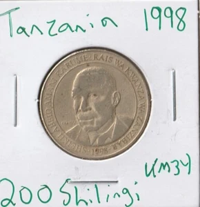 Coin Tanzania 200 Shilingi 1998 KM34 - Picture 1 of 2