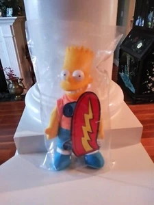 COWABUNGA DUDE!  Burger King Bart Simpson 9 Zoll Plüsch & Vinyl Figur - Simpsons Neu in Verpackung - Bild 1 von 4