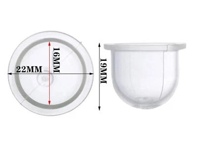 POMPETTA SPURGO BENZINA DECESPUGLIATORE 16 MM 22 MM CARBURATORE ZAMA ECHO RYOBI