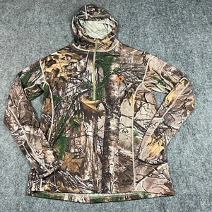 First Lite Hoodie Mens Medium Brown Green Camo Chama Hoody Merino Wool Real Tree - Picture 1 of 8
