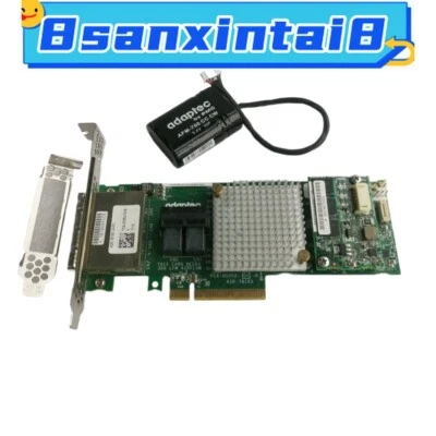 ADAPTEC ASR-78165 4-Port SAS/SATA 6Gb/s RAID Controller W/ battery BBU AFM-700CC - Image 1 of 4