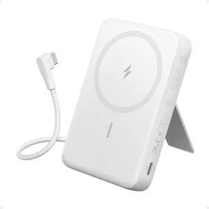 Anker Magnetic Power Bank 10000mAh Wireless Charger 30WBuilt-in USB-C Cable - Picture 1 of 10