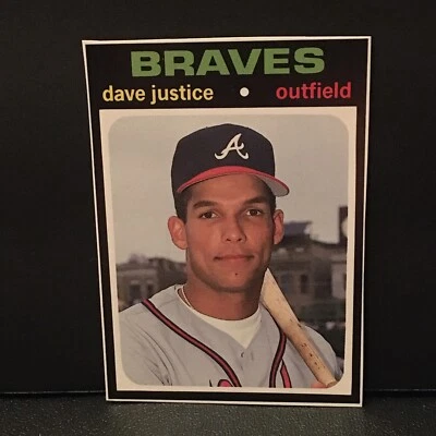 Tarjeta de béisbol David Justice BB guía de precios de bolsillo revista mensual #14 David Foto 1 de 4