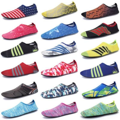 Badeschuhe Strand Wasser Sport Aqua Schuhe Mehrfarbig Barfuß Schwimmen Surf Shoe - Bild 1 von 4