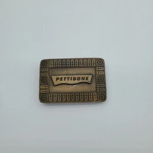 Vintage Hit Line Pettibone Brass Belt Buckle - Picture 1 of 8