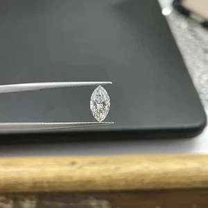 Marquise Shape 1.00 Ct Lab Grown CVD Diamond Natural D Color VVS1 Certified - Picture 1 of 9
