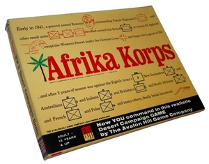 AFRIKA KORPS *UNPUNCHED* AVALON HILL 1964 VTG WWII DESERT CAMPAIGN EXTRA PIECES! - Picture 1 of 9