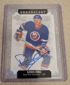 DEREK KING 2018-19 UD CHRONOLOGY FRANCHISE HISTORY AUTOGRAPH AUTO SP #FH-NYI-DK - Picture 1 of 2