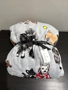 NEW Vera Bradley Throw Blanket DOG SHOW 80” x 50” Collie Scottie Dachshund - Picture 1 of 3