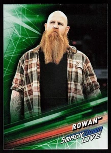 2019 Topps WWE SmackDown Live Rowan #43 Wrestling CARD WWE / WWF Green - Picture 1 of 2