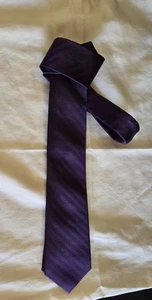 JoS.A.BANK Mens Silk Tie Solid Deep Purple 3" W X 58.5" L NWT - Picture 1 of 5