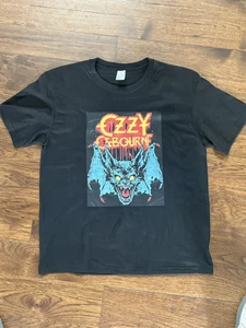 OZZY OSBOURNE BLACK T-SHIRT TRIBUTE HEAVY METAL SHIRT LARGE, X-LARGE 2X - Picture 1 of 6