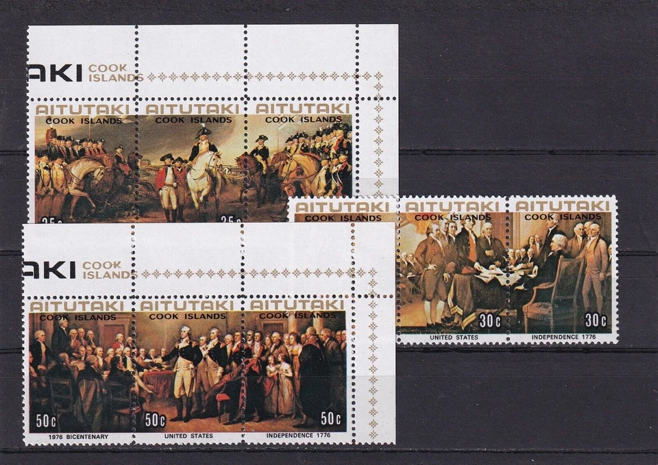 SA18a Aitutaki, Cook Islands 1976 American Revolution Bicentennial mint stamps - Image 1 of 1