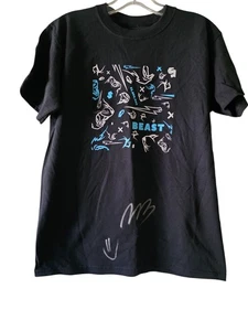 Mr Beast Shirt Youth Large Graphic Tee Autograph Limited Edition YL Exclusi - Picture 1 of 10