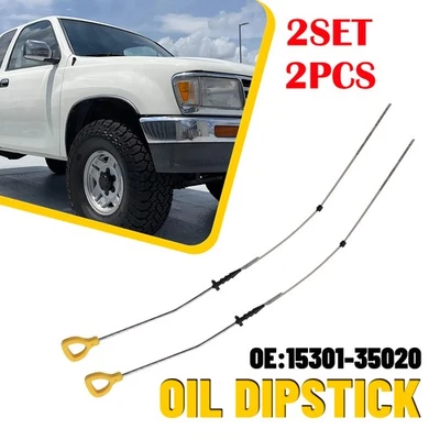 2X VARILLA DE MEDICIÓN A CONTROL DE NIVEL DE ACEITE PARA CAMIONETA TOYOTA 4RUNNER 1984-1995/1983-1985 CELICA Foto 1 de 4