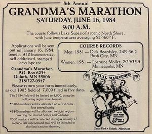 Omas Marathonanzeige 1984 - Bild 1 von 4