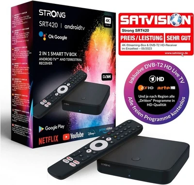 STRONG SRT420 4K Streaming Box Android TV | Neu & OVP (G7) - Bild 1 von 4