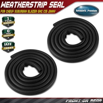 2x Front / Rear Door Seal for Chevrolet Suburban Blazer C10 Pickup GMC C15 Jimmy - Image 1 of 4