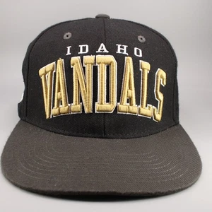 Idaho Vandals Hat Cap Mens Adjustable Black & Gold Embroidered Logo NCAA College - Picture 1 of 8