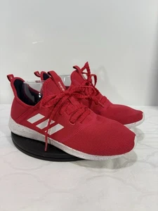 Adidas Cloudfoam Tennis Shoes Women Size 9.5 Sneakers Lace Up Lightweight Red - Picture 1 of 10