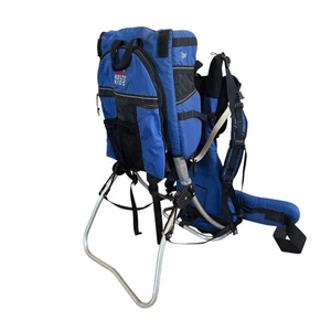 Zaino per bambini Kelty vintage porta bambini struttura in metallo blu escursionismo - Foto 1 di 16