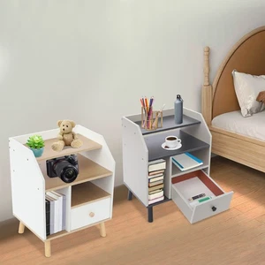 Nachttisch,Nachttischschrank mit 1 Schublade für Schlafzimmer, Wohnzimmer, Büro - Bild 1 von 41