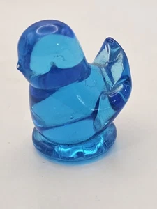 Vintage 2" Bluebird Of Happiness signierte Kunst Glas Figur Leo Ward 1992 - Bild 1 von 12