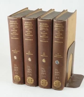 Samuel Johnson President of King's College His Career and Writings Columbia 1929 - Image 1 of 4