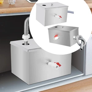 Trappola Grasso Commerciale Separatore Acqua Acqua Olio Rifiuti per Mensa Cucina - Foto 1 di 18