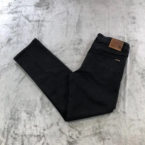 volcom vorta denim jeans mens 30 faded black  slim straight surf skate - Picture 1 of 20
