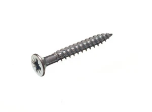 20 X Twin Thread Wood Screw Fixings BZP Zinc Plated Steel 7 X 1 1/4 Inch Onest - Picture 1 of 1