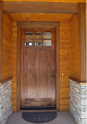 CRAFTSMAN KNOTTY ALDER 6 LiITE ENTRY DOOR 36" x 96" - Image 1 of 2