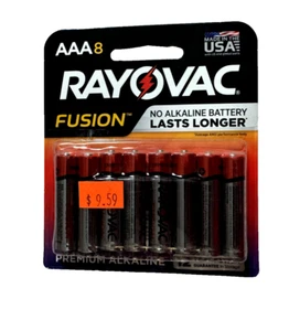 Rayovac Fusion AAA Premium Alkaline Batteries - 8 Count - Picture 1 of 2