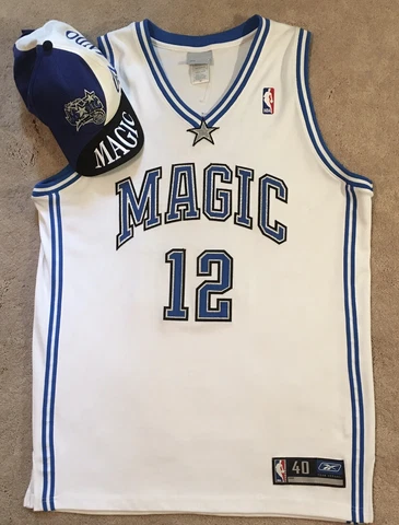 Authentic Reebok NBA Orlando Magic Dwight Howard Basketball Jersey And Hat Cover