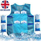 Summer Outdoor Cooling Vest Breathable Mesh Cloth Prevent Sunstroke 8 Ice Bags