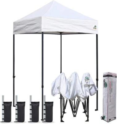 Easy Pop Up 5x5 Commercial Canopy Party Tent Event Gazebo+4 Sand Weights Bags - Image 1 of 4