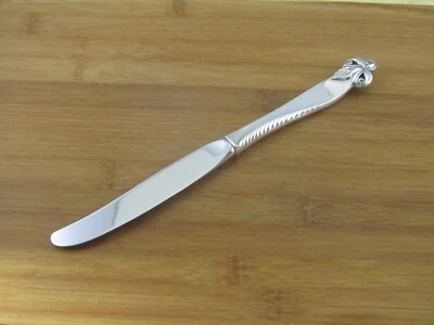 Cuchillo de cena Wallace ORCHID ELEGANCE de plata de ley de 9 3/4" sin cubiertos mono Foto 1 de 3